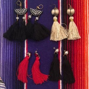 Bauble Bar Fringe Tassel Earring Lot